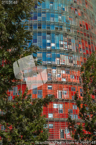 Image of Agbar Tower in Barcelona, designed by Jean Nouvel