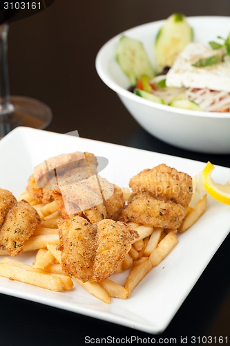 Image of Fried Shrimp and Fries