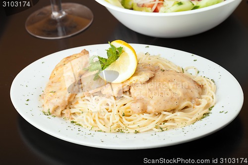 Image of Chicken Francaise with Pasta