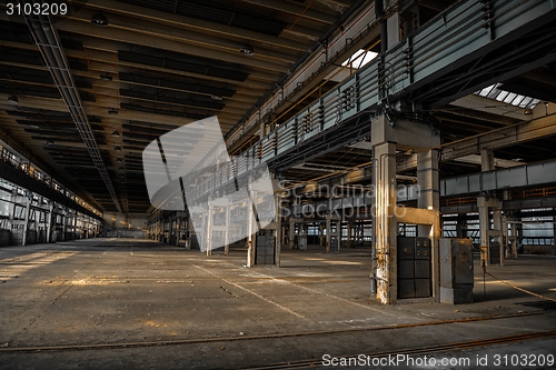 Image of Large industrial hall of a repair station