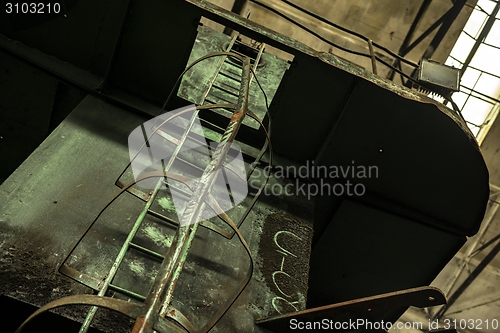 Image of Ladder in industrial interior