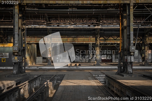 Image of Large industrial hall of a repair station