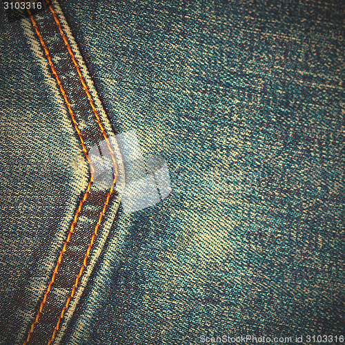 Image of jeans background with seam