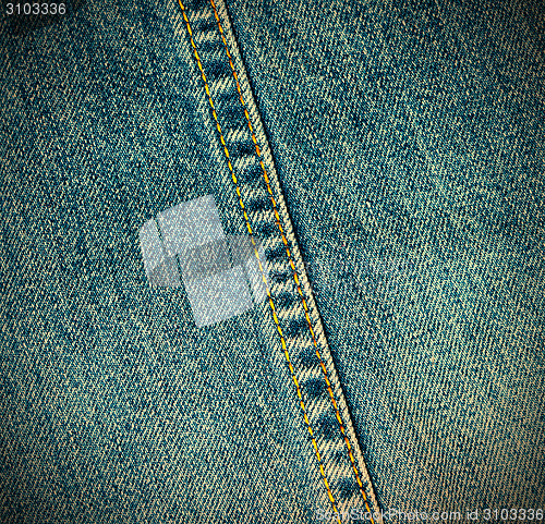 Image of Texture of blue jeans background