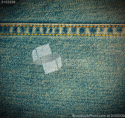 Image of Texture of blue jeans background