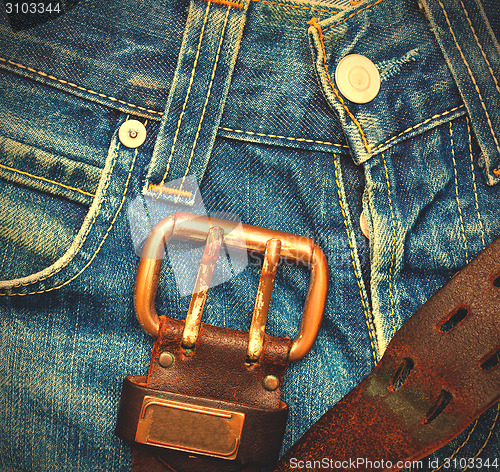 Image of part of a vintage jeans
