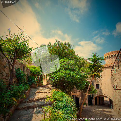 Image of Tossa de Mar, Catalonia, Spain, 23.06.2013, the territory of a m