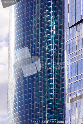 Image of Wall of office building close-up