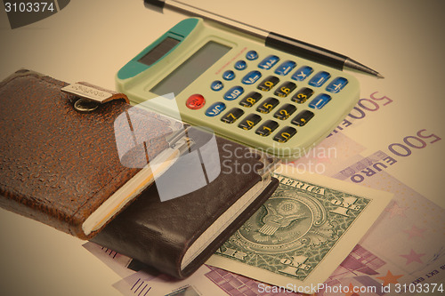 Image of Still life with Calculator