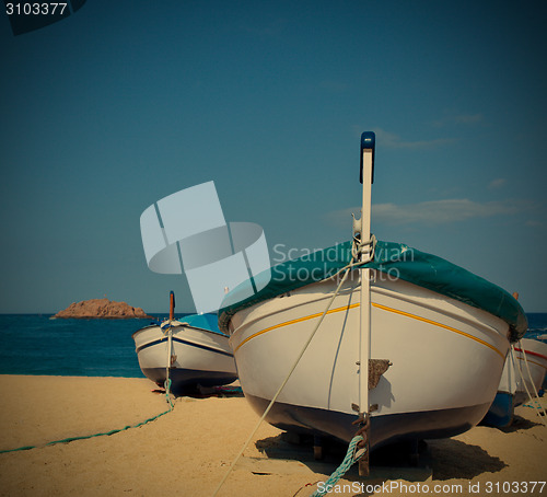 Image of Boats on the beach