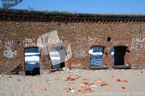 Image of Wall on the sand