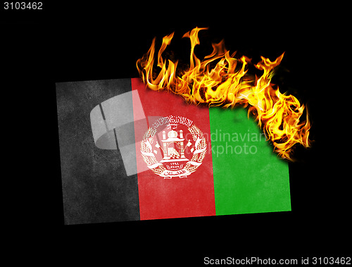 Image of Flag burning - Afghanistan