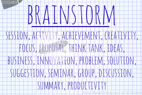 Image of Brainstorm word cloud