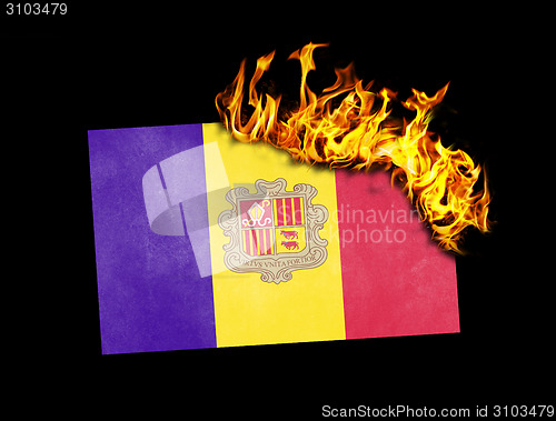 Image of Flag burning - Andorra