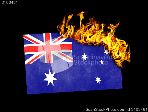 Image of Flag burning - Australia