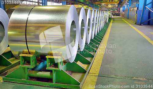 Image of galvanized steel coils