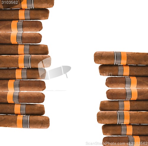 Image of cigars on white