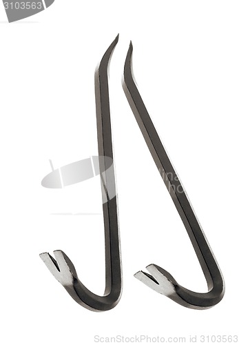 Image of Crowbars on white