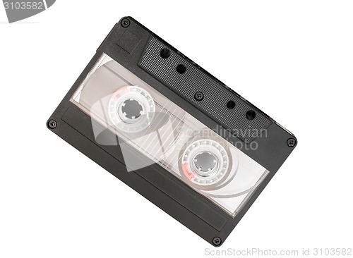 Image of cassette tape isolated on white