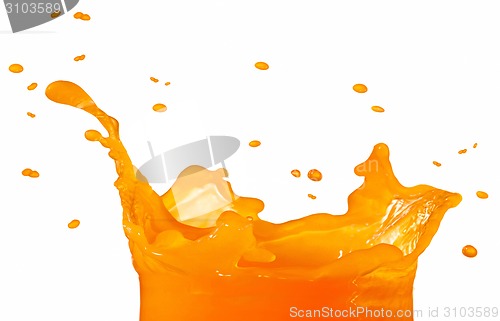 Image of orange juice splash