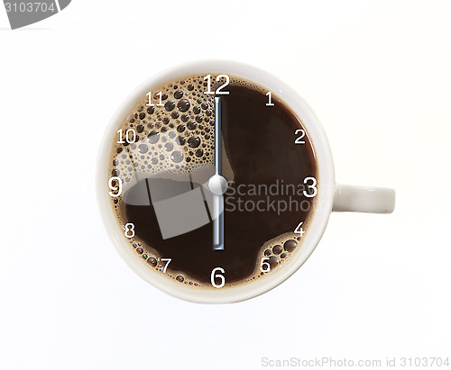 Image of Coffee time clock Six