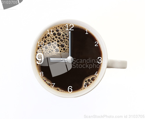 Image of Coffee time clock Nine