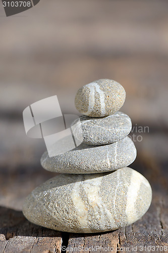 Image of Stack of pebble stones