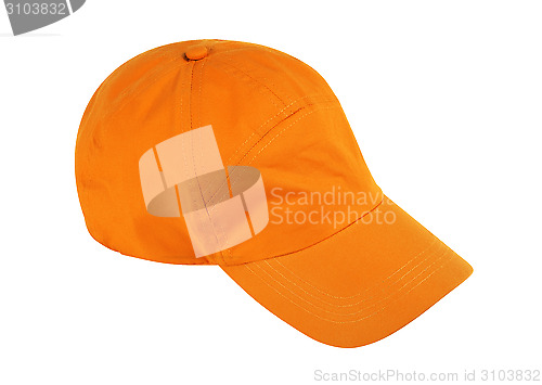 Image of Baseball cap isolated on white background w/ clipping path