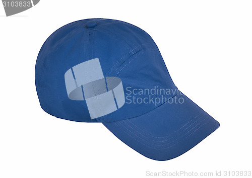 Image of Baseball cap isolated on white background w/ clipping path