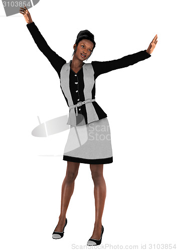 Image of Happy Business Woman