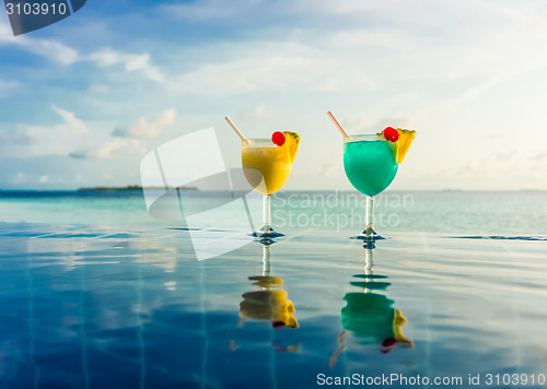 Image of Cocktail near the swimming pool