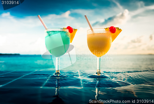 Image of Cocktail near the swimming pool