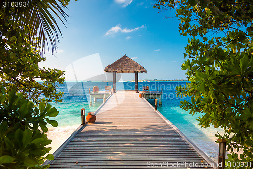 Image of Maldives, a place on the beach for weddings.