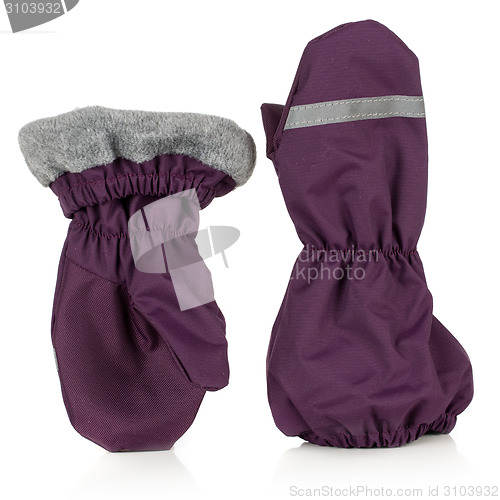 Image of Children's autumn-winter mittens