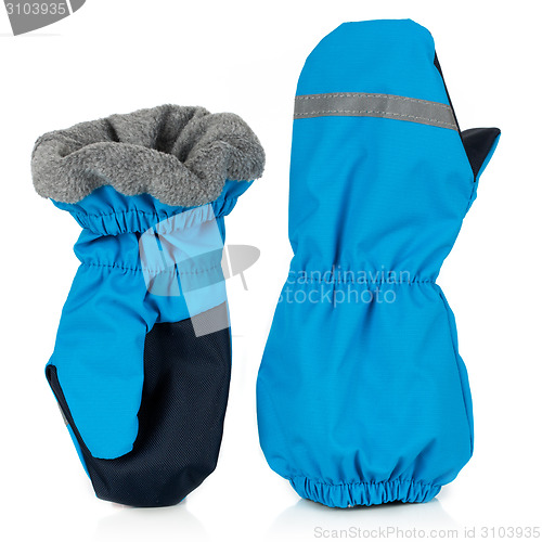 Image of Children's autumn-winter mittens