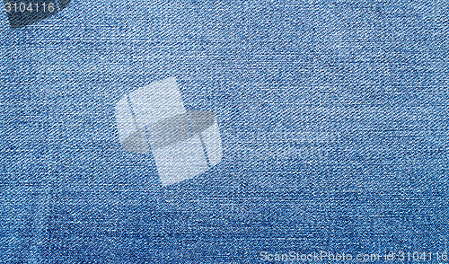 Image of Worn Blue Denim Jeans texture, background