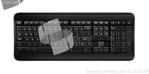 Image of Computer keyboard isolated on white