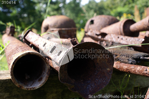 Image of Rusty guns