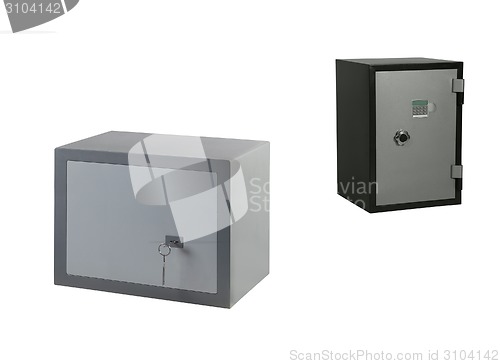 Image of two compact secure safes