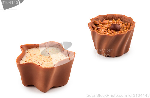 Image of Chocolate sweet on a white background