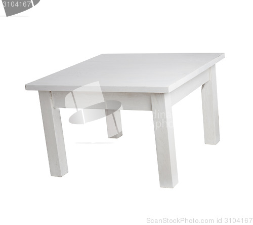 Image of Elegant white table, with clipping path