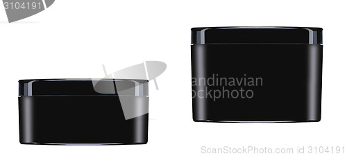 Image of Cream container isolated on white background