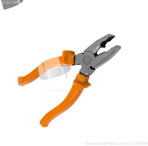 Image of pliers with yellow handles