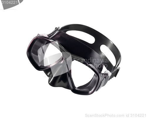 Image of diving mask isolated on white background