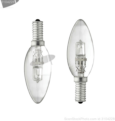 Image of two light bulbs on a white background