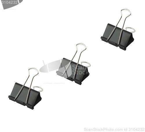 Image of three office paper clips