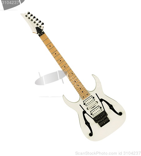 Image of Electric guitar isolated on white