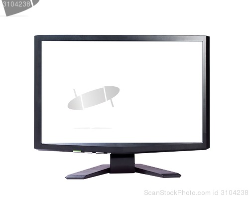 Image of Modern widescreen tv lcd monitor