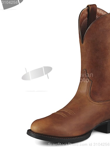 Image of Single Brown Cowboy Boot