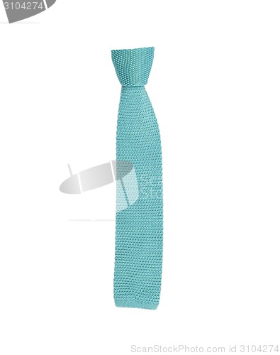 Image of tie on wooden hanger